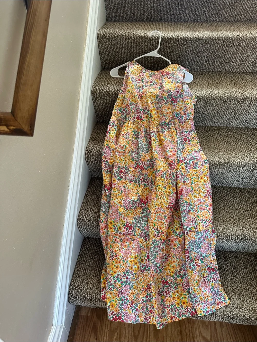 J. Crew Factory Yellow Floral Printed Maxi Dress - Picture 2 of 2